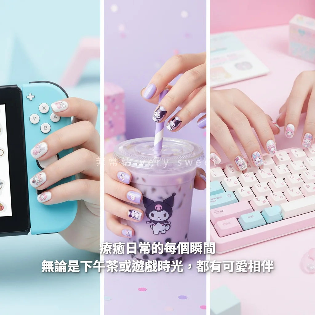 三麗鷗晶鑽指甲貼