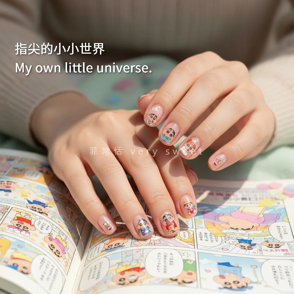 蠟筆小新晶鑽指甲貼