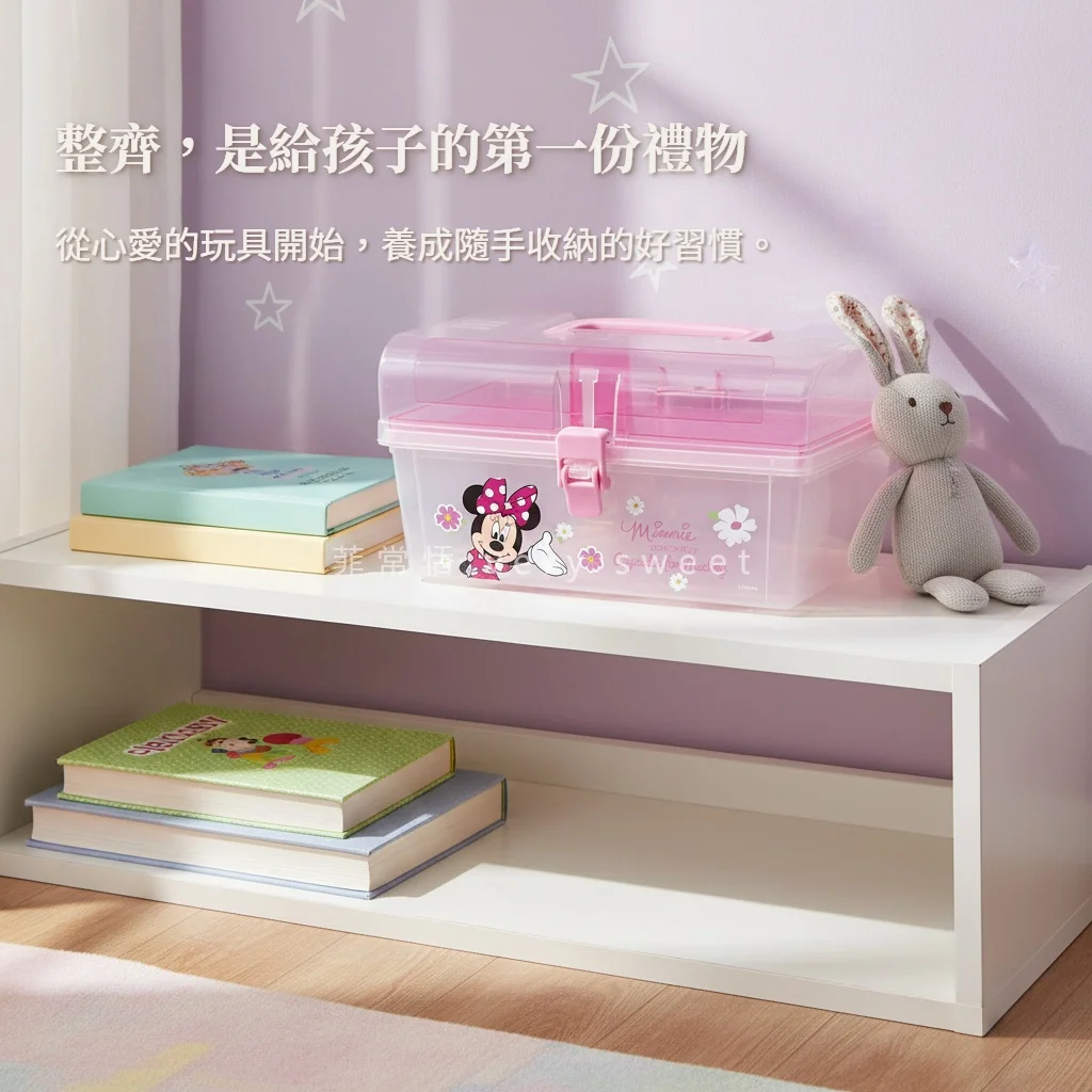 迪士尼手提收納箱